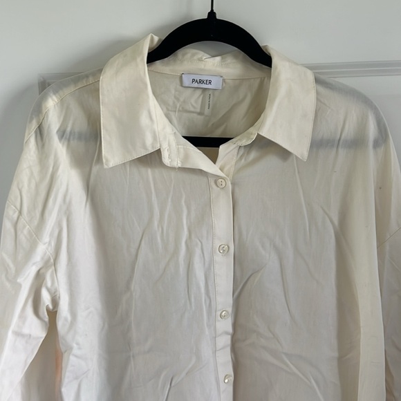 Parker The Reed Shirt Organza Back Size M/L - Picture 3 of 9